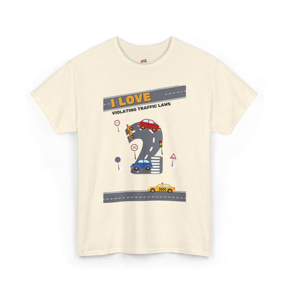 I Love Violating Traffic Laws Graphic Tee