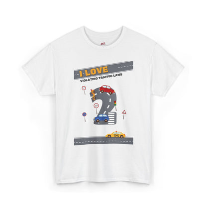 I Love Violating Traffic Laws Graphic Tee